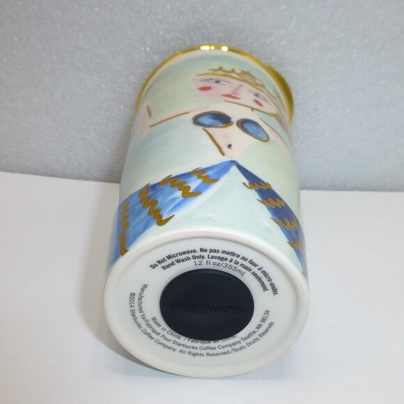 New Starbucks siren water color mermaid ceramic travel mug tumbler cup 2014 - Picture 6 of 8